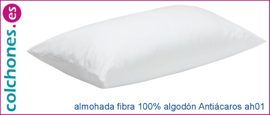 almohada Fibra 100% Algodón Antiácaros de Pikolin Home