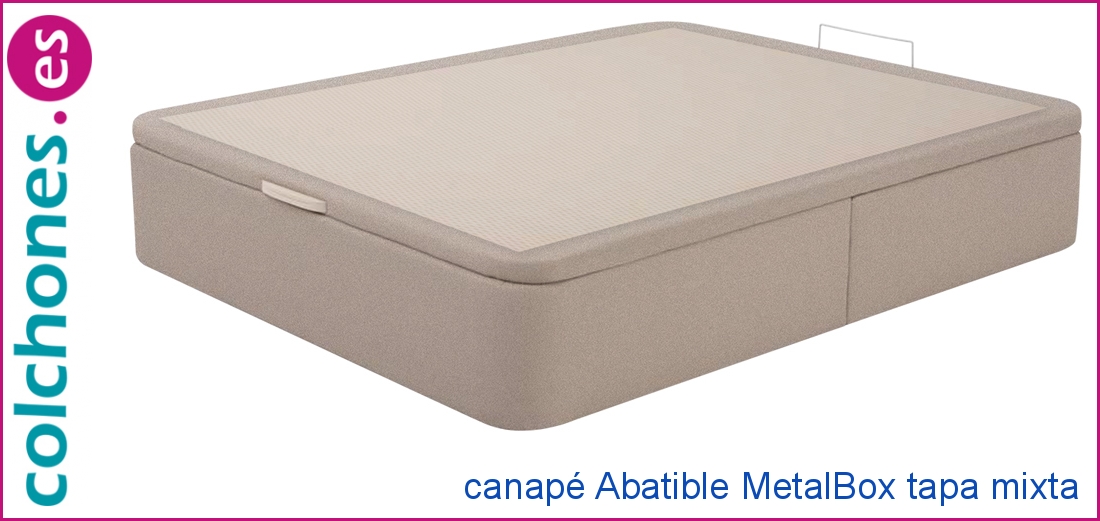 Canapé Abatible MetalBox tapa mixta de Colchones.es