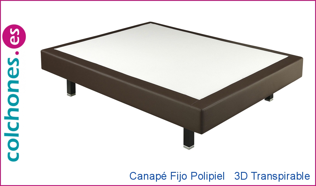 Canapé Fijo Polipiel + 3D de Pikolin