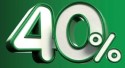 40% de descuento
