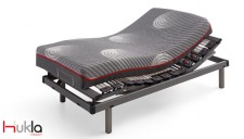 colchón ergo-Hybrid Hukla y somier articulado Titanium-M mini