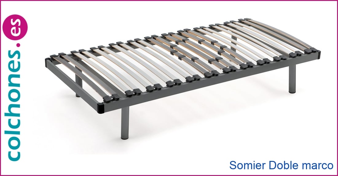 Somier Doble marco 60x20