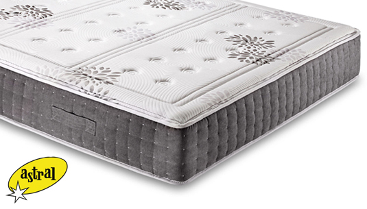 Colchón Atria de Astral, con núcleo anatómico y viscoelástica