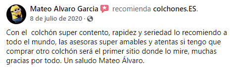 Valoración Colchón Flex Habana, OCU