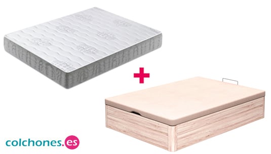 colchón Dunkerque y canapé Basic de Colchones.es mini