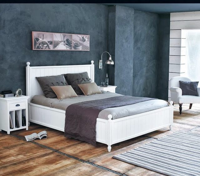 Dormitorio ideal para jugar con los contrastes y la luz