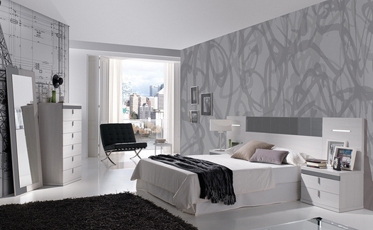 dormitorio con manta