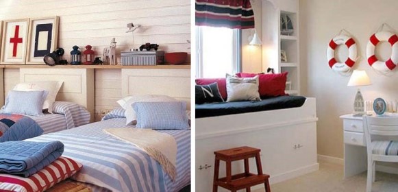 dormitorio juvenil navy. Fuente: Im&aacute;genes de Decora