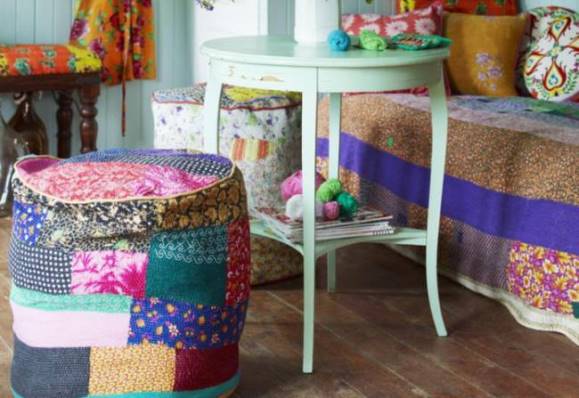 puf estilo Gypset. Fuente: http://decoracion.trendencias.com/