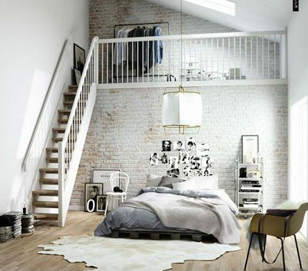 Dormitorio estilo industrial