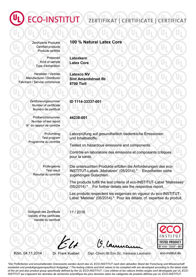 certificado-latexco-100-descansor latex natural