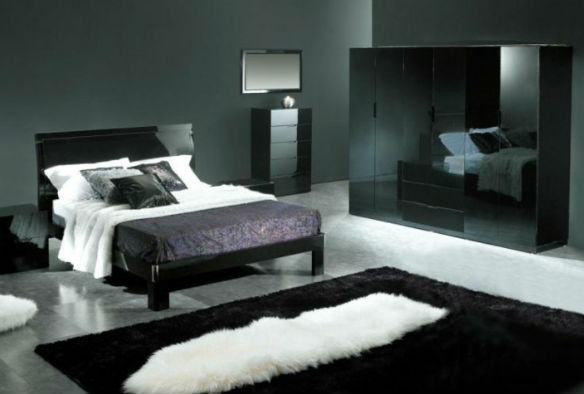 Dormitorios blancos, muebles negros: contraste y elegancia