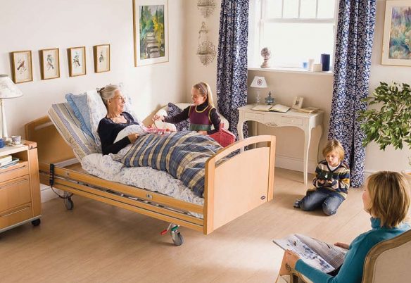 cama articulada eléctrica tapizada