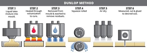 Diferencias látex Talalay látex Dunlop