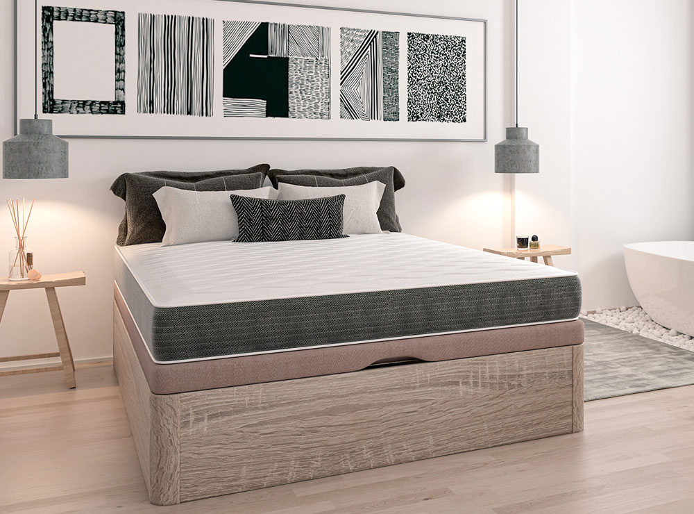 Transpirable y pueden no estar en español estándar de viaje y espuma con funda extraíble colchón para cama de adulto Talla:95 x 65 x 10 cm 